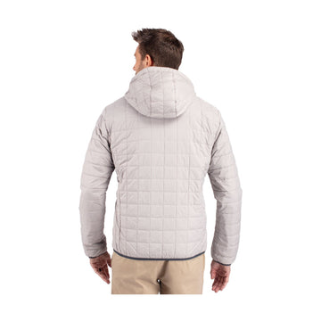 Cutter & Buck Men's Rainier Recycled Insulated Puffer Full Zip Hooded Jacket Jacket