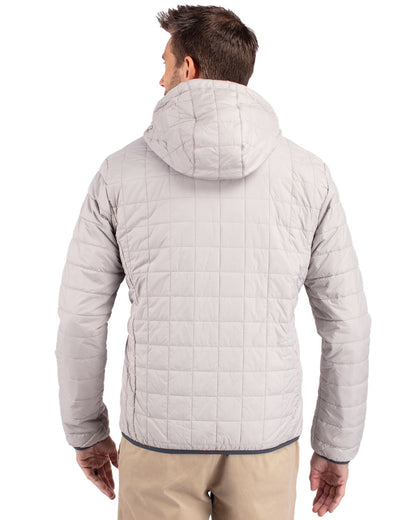Cutter & Buck Men's Rainier Recycled Insulated Puffer Full Zip Hooded Jacket Jacket