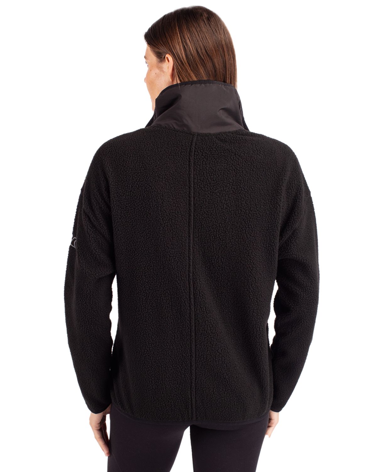 Cutter & Buck Women's Cascade Epic Comfort Recycled Sherpa Fleece Full Zip Jacket