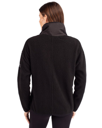 Cutter & Buck Women's Cascade Epic Comfort Recycled Sherpa Fleece Full Zip Jacket