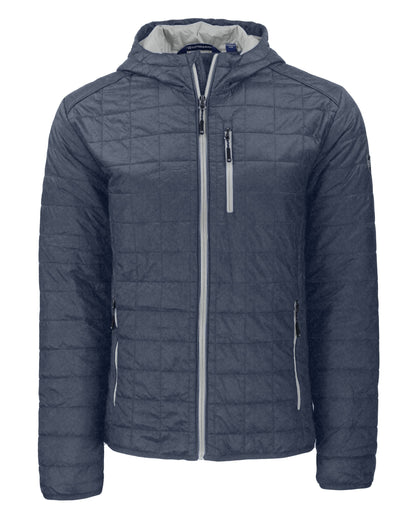Cutter & Buck Men's Rainier Recycled Insulated Puffer Full Zip Hooded Jacket Jacket