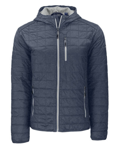 Cutter & Buck Men's Rainier Recycled Insulated Puffer Full Zip Hooded Jacket Jacket