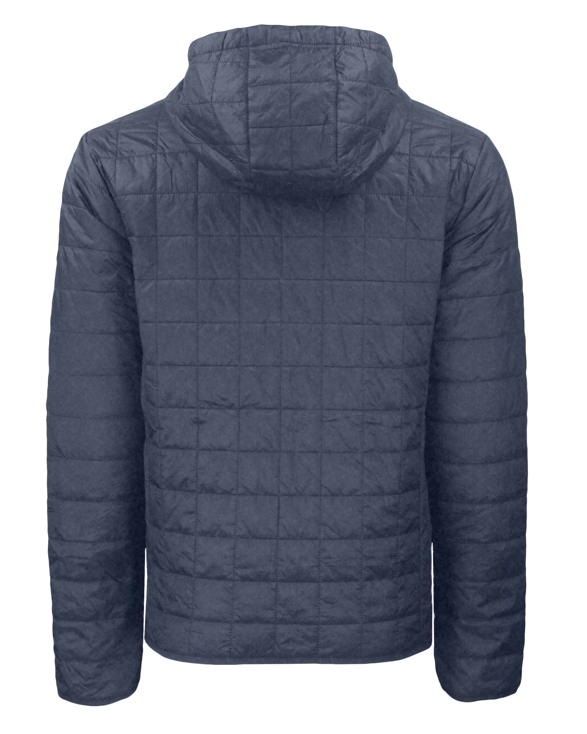Cutter & Buck Men's Rainier Recycled Insulated Puffer Full Zip Hooded Jacket Jacket