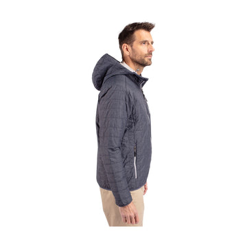 Cutter & Buck Men's Rainier Recycled Insulated Puffer Full Zip Hooded Jacket Jacket