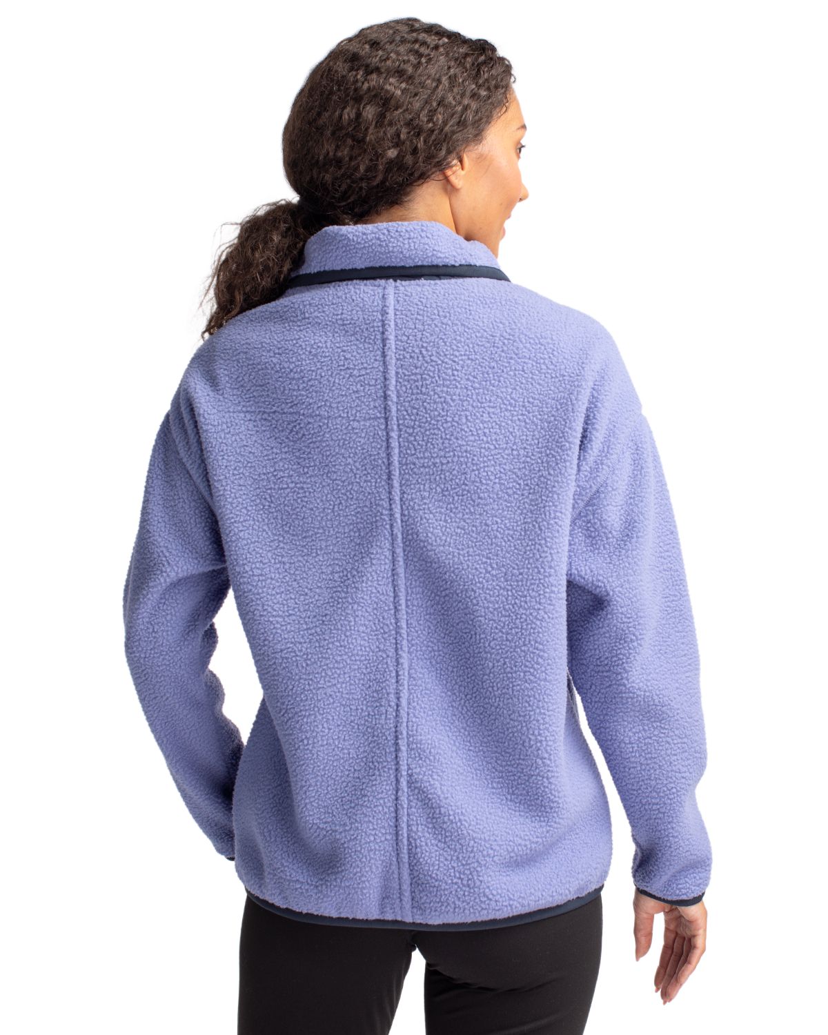 Cutter & Buck Women's Cascade Epic Comfort Recycled Sherpa Fleece Full Zip Jacket