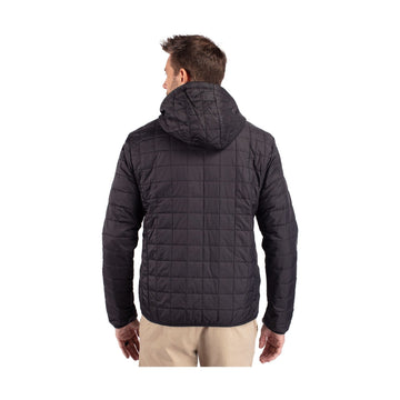 Cutter & Buck Men's Rainier Recycled Insulated Puffer Full Zip Hooded Jacket Jacket
