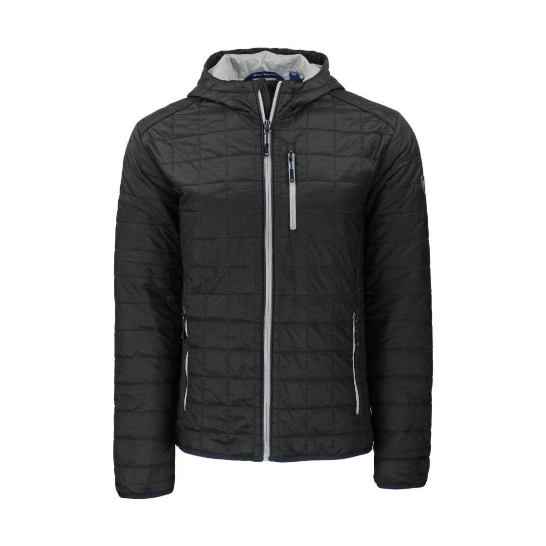 Cutter & Buck Men's Rainier Recycled Insulated Puffer Full Zip Hooded Jacket Jacket
