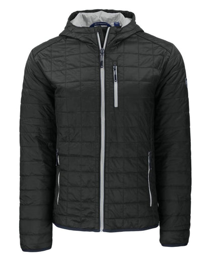 Cutter & Buck Men's Rainier Recycled Insulated Puffer Full Zip Hooded Jacket Jacket