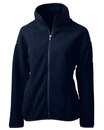 Cutter & Buck Women's Cascade Epic Comfort Recycled Sherpa Fleece Full Zip Jacket