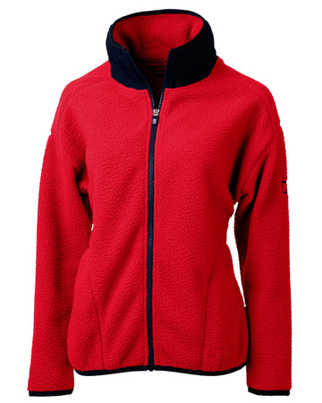 Cutter & Buck Women's Cascade Epic Comfort Recycled Sherpa Fleece Full Zip Jacket