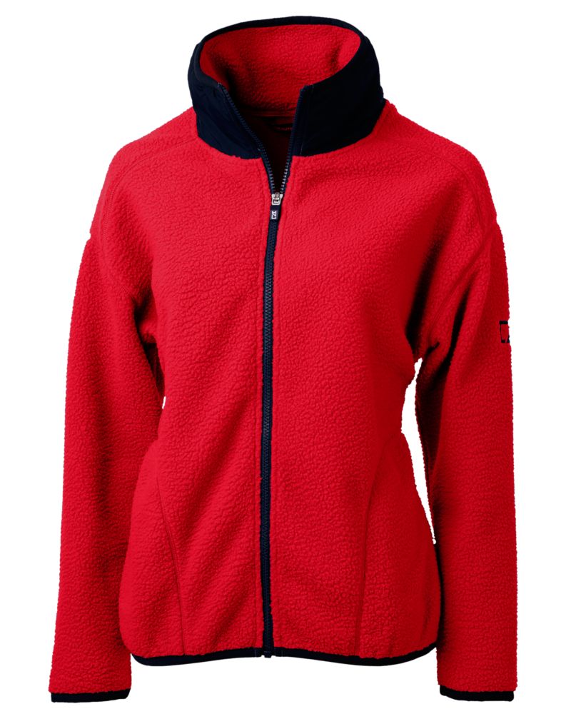 Cutter & Buck Women's Cascade Epic Comfort Recycled Sherpa Fleece Full Zip Jacket