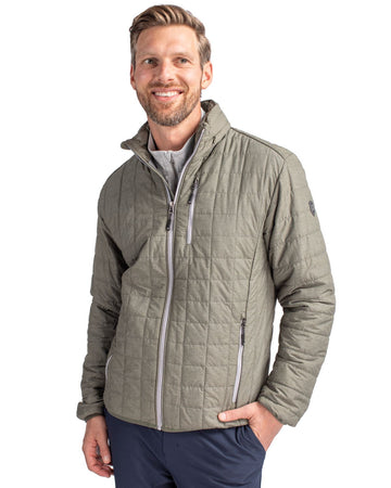 Cutter & Buck Men's Rainier Recycled Insulated Puffer Full Zip Jacket
