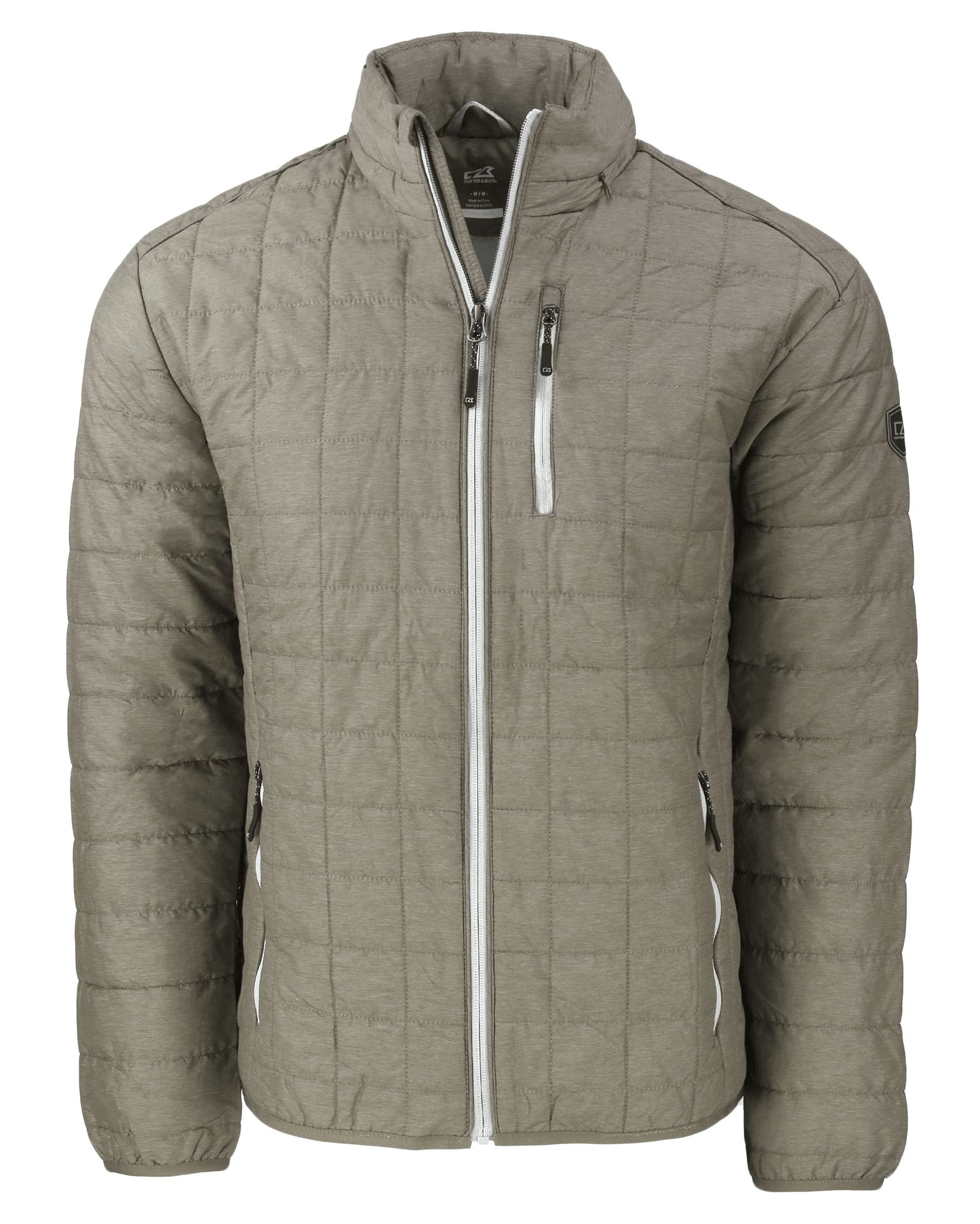 Cutter & Buck Men's Rainier Recycled Insulated Puffer Full Zip Jacket