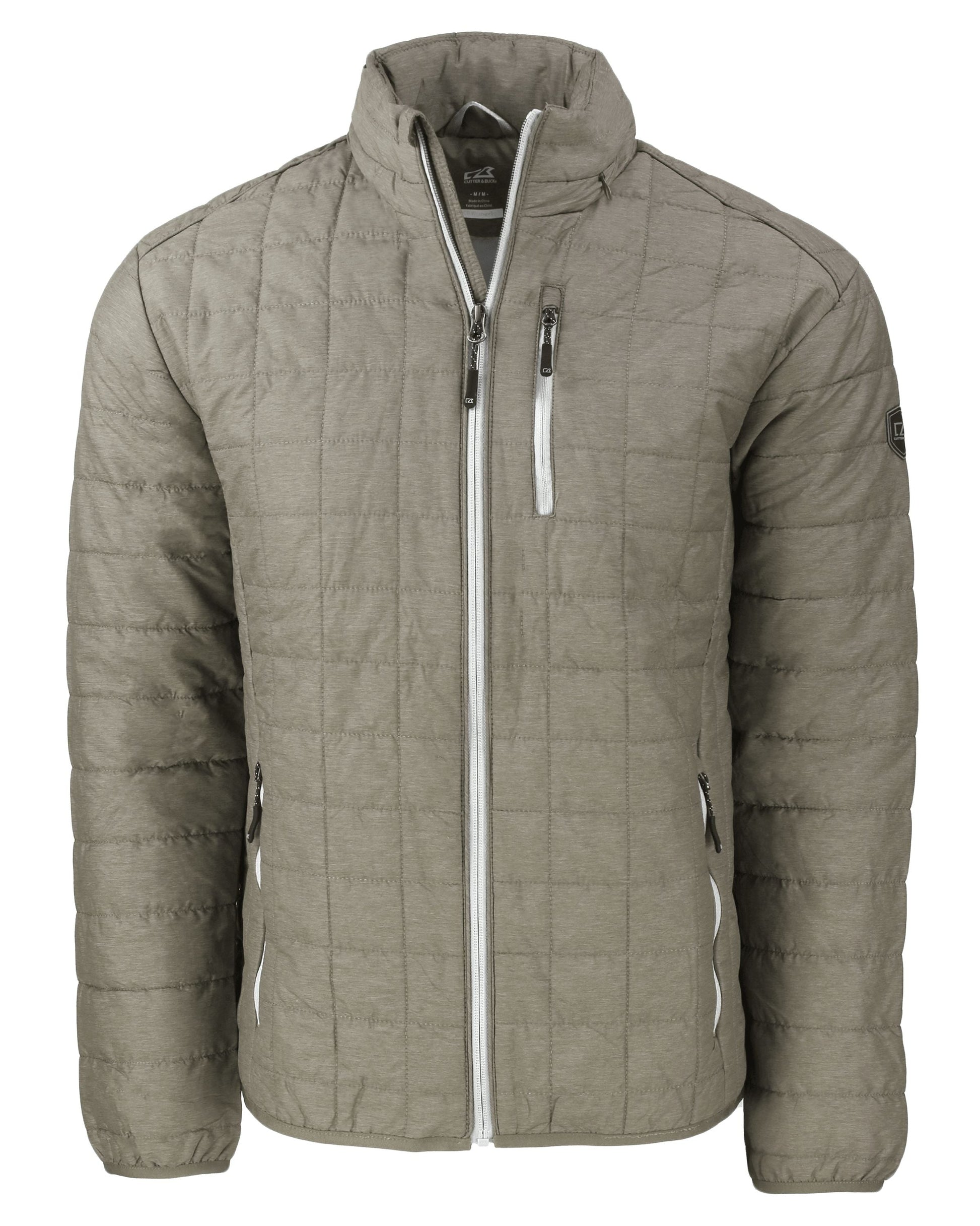 Cutter & Buck Men's Rainier Recycled Insulated Puffer Full Zip Jacket