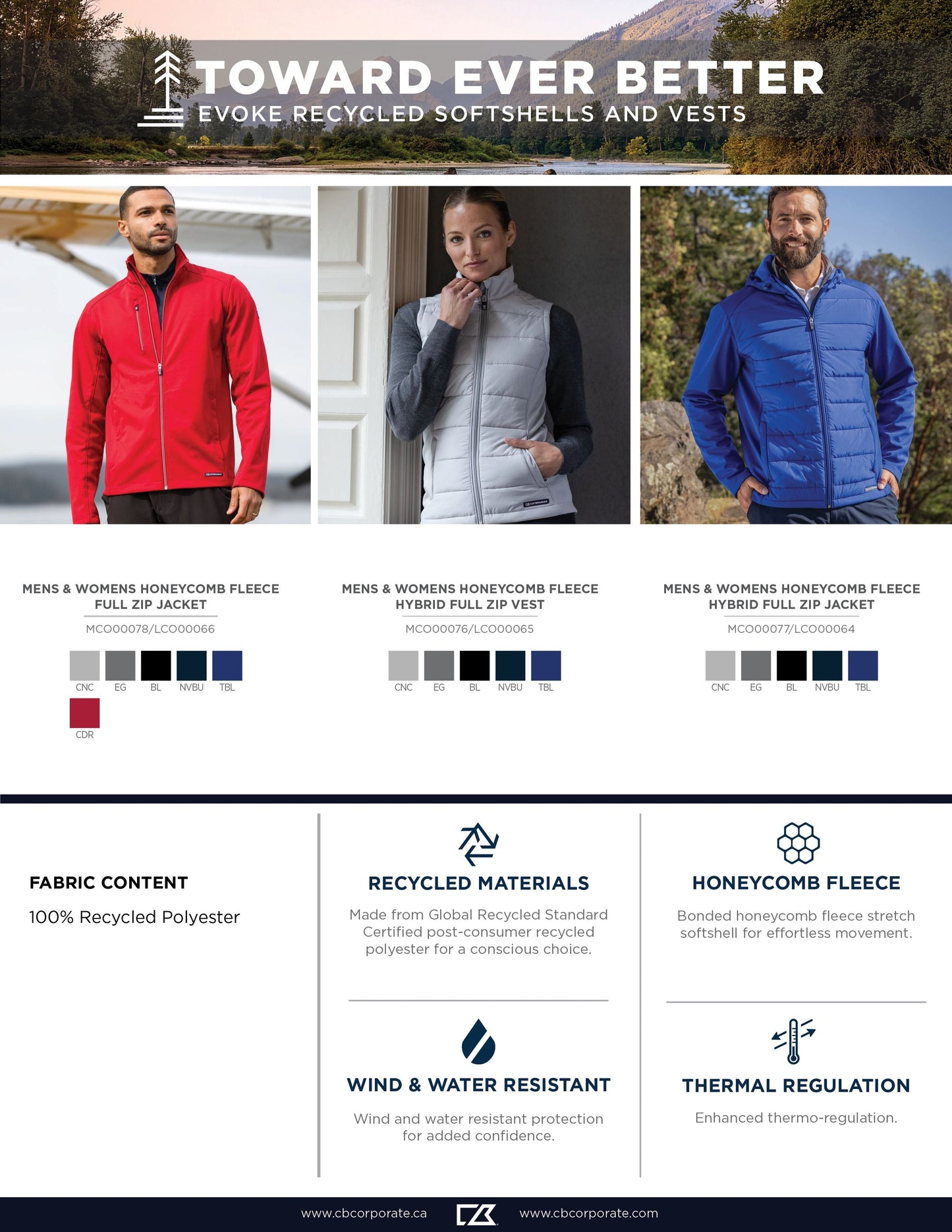 Cutter & Buck Men's Evoke Hybrid Full Zip Jacket