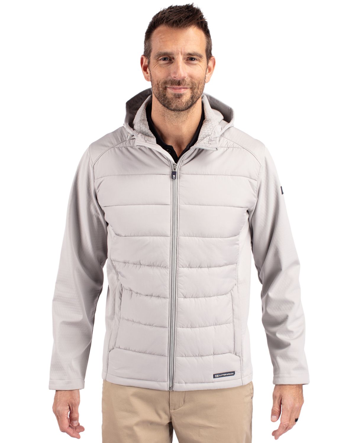 Cutter & Buck Men's Evoke Hybrid Full Zip Jacket