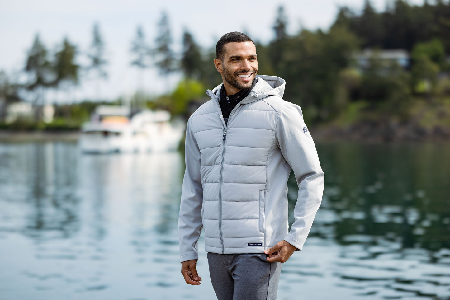 Cutter & Buck Men's Evoke Hybrid Full Zip Jacket