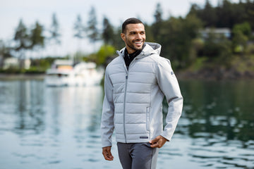 Cutter & Buck Men's Evoke Hybrid Full Zip Jacket