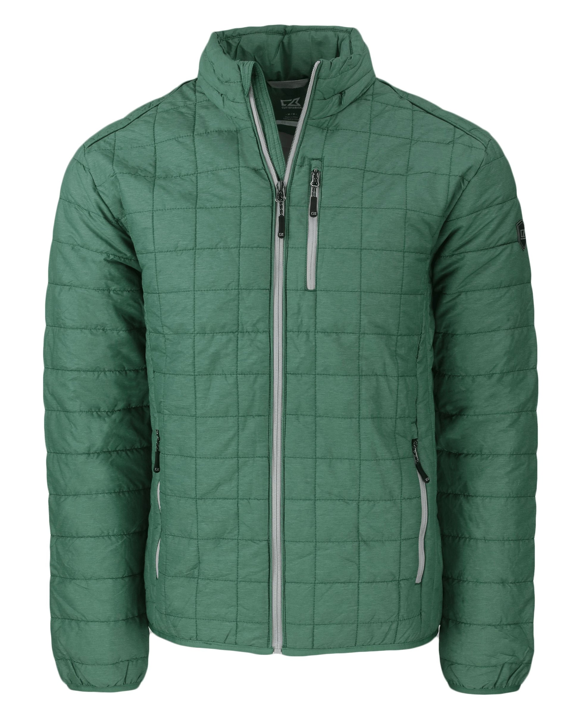 Cutter & Buck Men's Rainier Recycled Insulated Puffer Full Zip Jacket