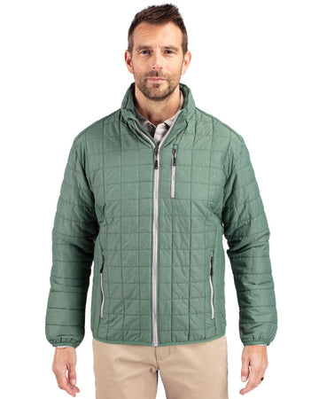 Cutter & Buck Men's Rainier Recycled Insulated Puffer Full Zip Jacket