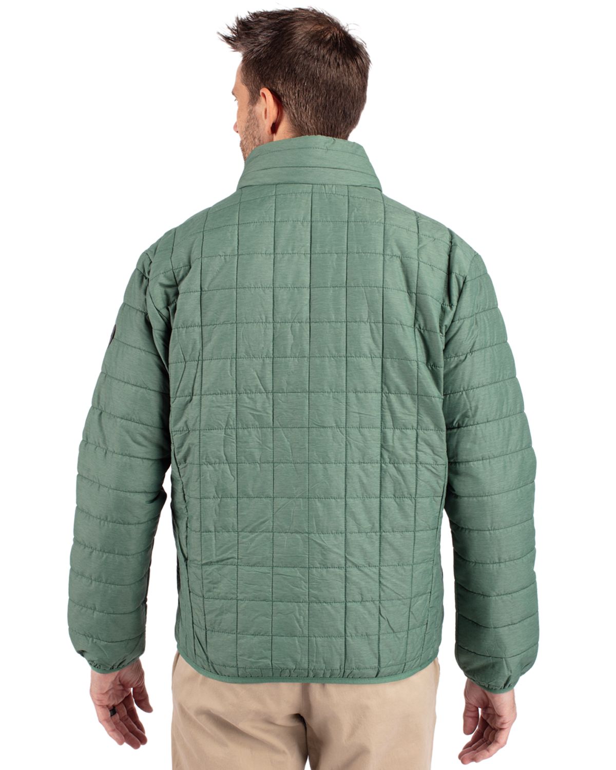 Cutter & Buck Men's Rainier Recycled Insulated Puffer Full Zip Jacket