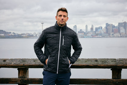 Cutter & Buck Men's Rainier Recycled Insulated Puffer Full Zip Jacket