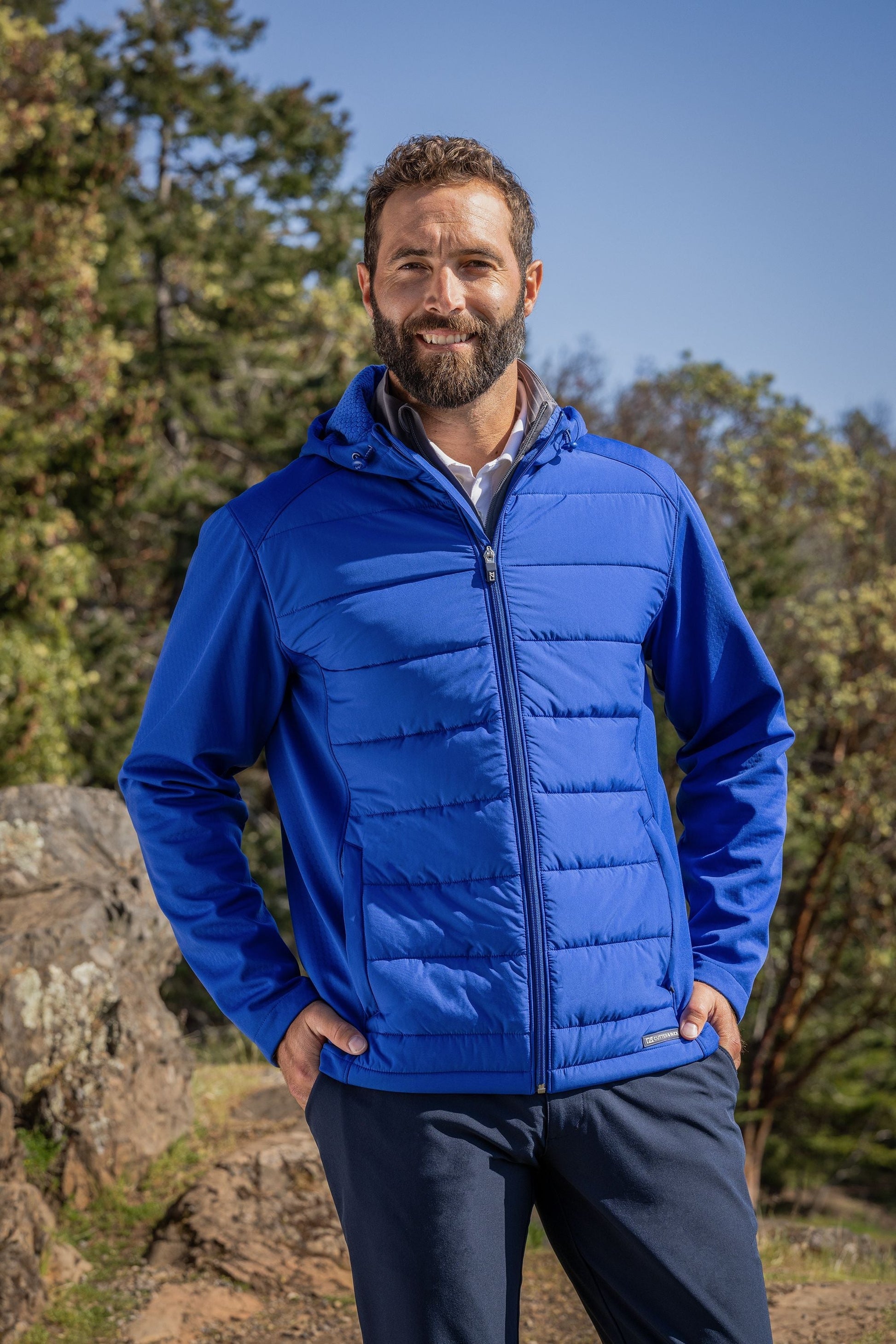 Cutter & Buck Men's Evoke Hybrid Full Zip Jacket