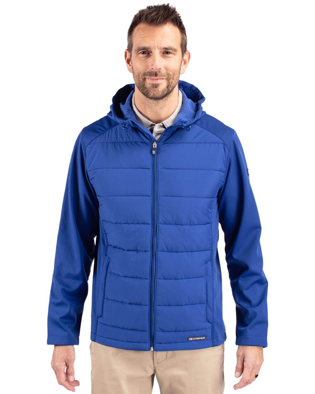 Cutter & Buck Men's Evoke Hybrid Full Zip Jacket