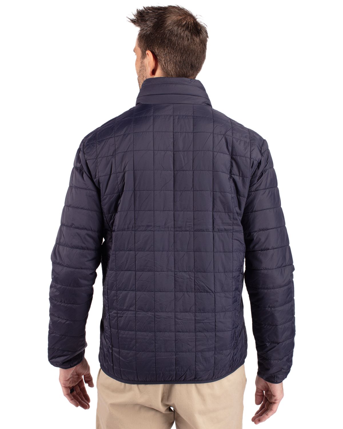 Cutter & Buck Men's Rainier Recycled Insulated Puffer Full Zip Jacket