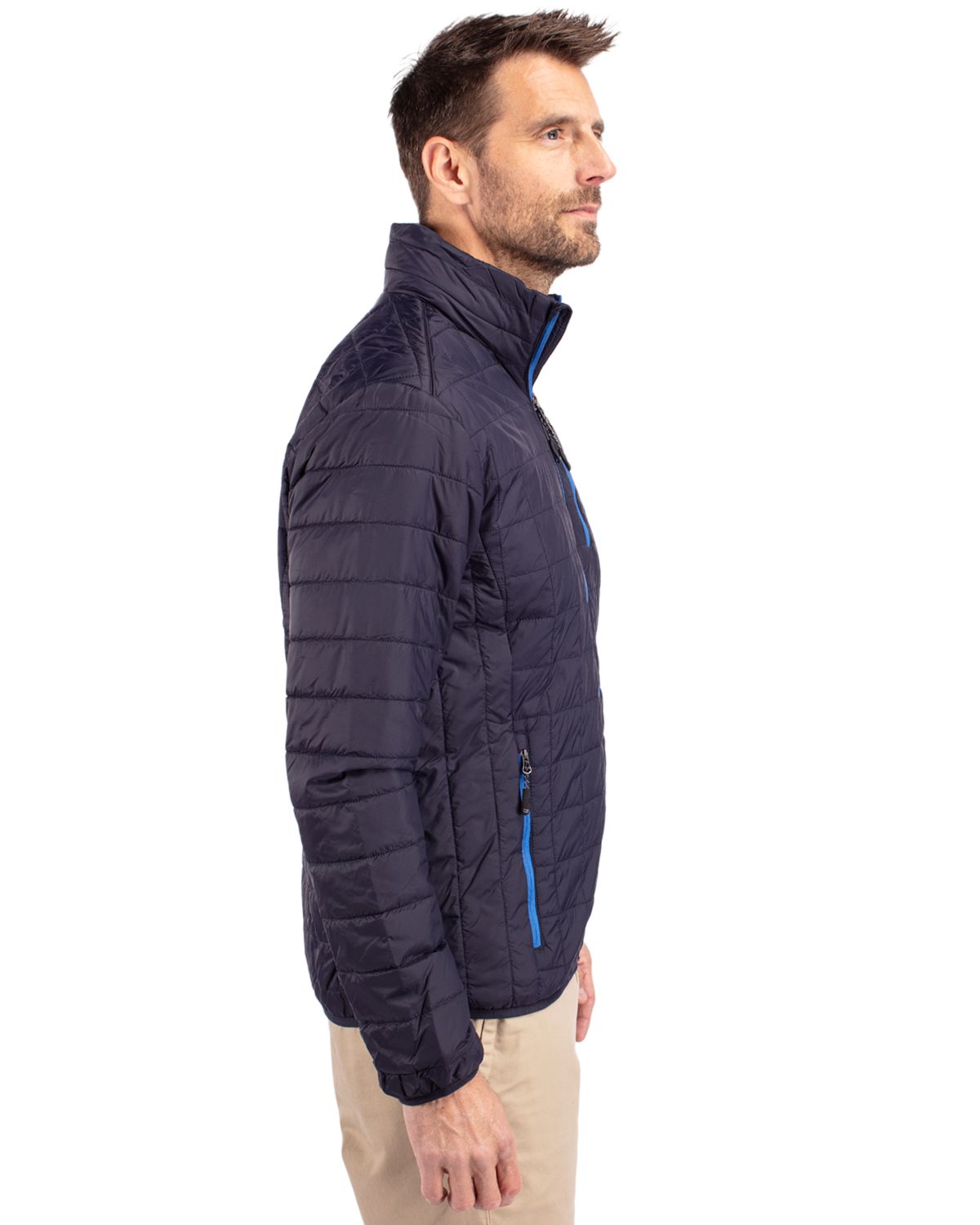 Cutter & Buck Men's Rainier Recycled Insulated Puffer Full Zip Jacket