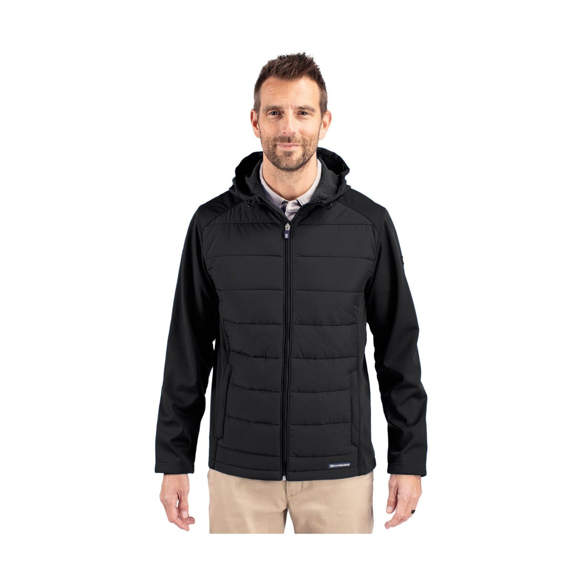 Cutter & Buck Men's Evoke Hybrid Full Zip Jacket