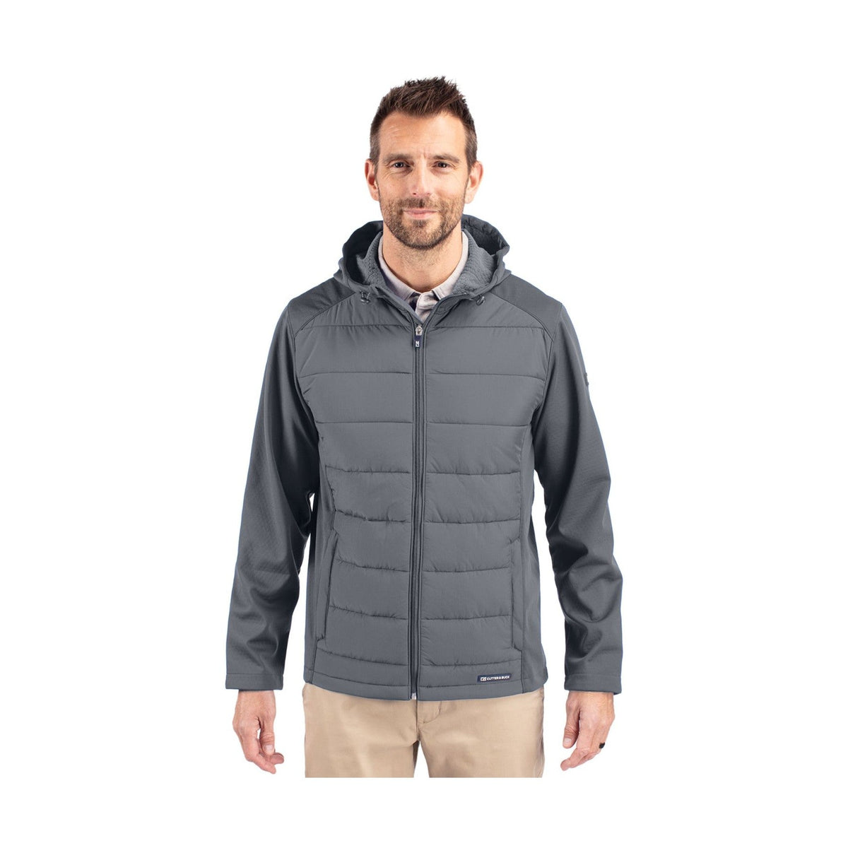 Cutter & Buck Men's Evoke Hybrid Full Zip Jacket-1