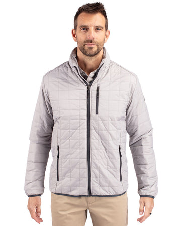 Cutter & Buck Men's Rainier Recycled Insulated Puffer Full Zip Jacket