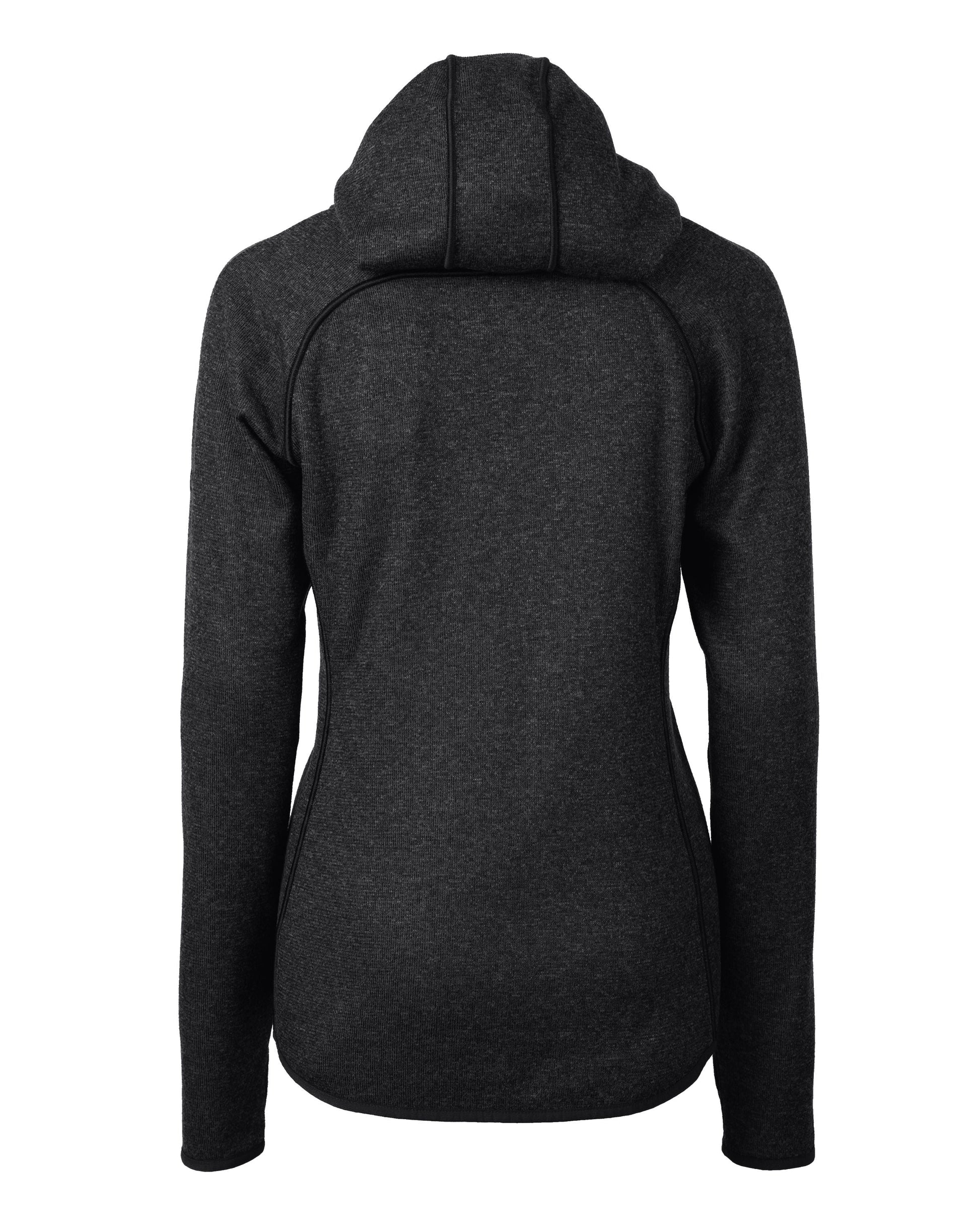 Cutter & Buck Women's Mainsail Sweater-Knit Full Zip Hooded Jacket