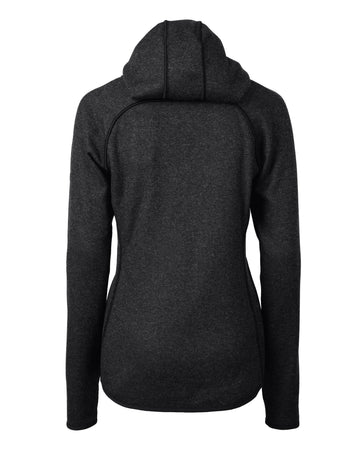 Cutter & Buck Women's Mainsail Sweater-Knit Full Zip Hooded Jacket