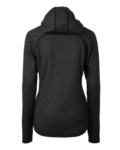 Cutter & Buck Women's Mainsail Sweater-Knit Full Zip Hooded Jacket