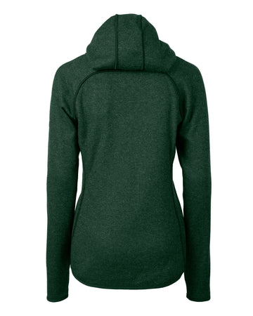 Cutter & Buck Women's Mainsail Sweater-Knit Full Zip Hooded Jacket-1