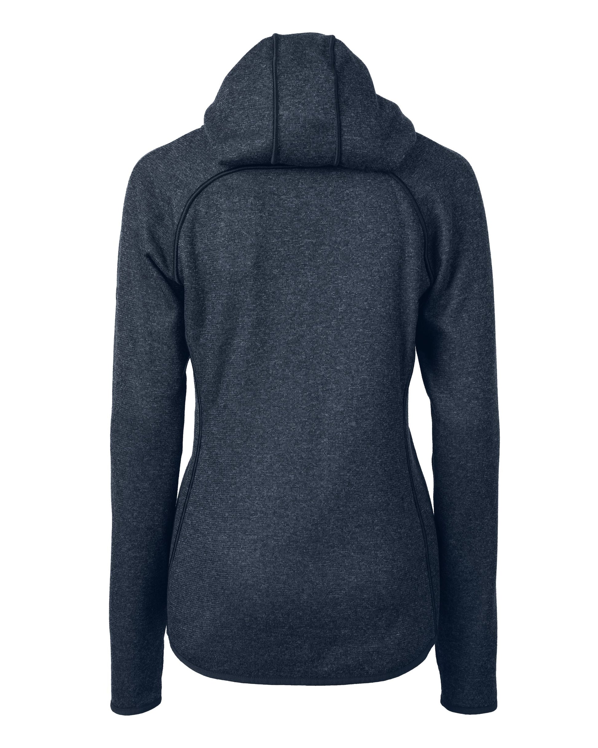 Cutter & Buck Women's Mainsail Sweater-Knit Full Zip Hooded Jacket