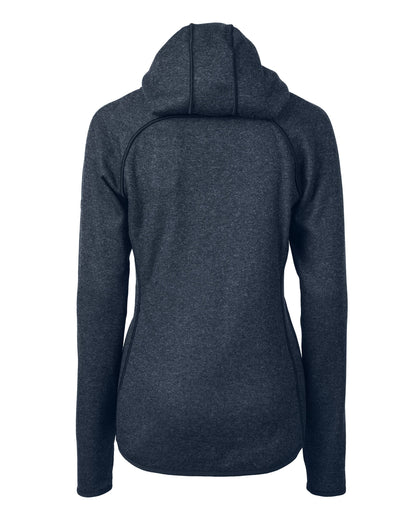 Cutter & Buck Women's Mainsail Sweater-Knit Full Zip Hooded Jacket