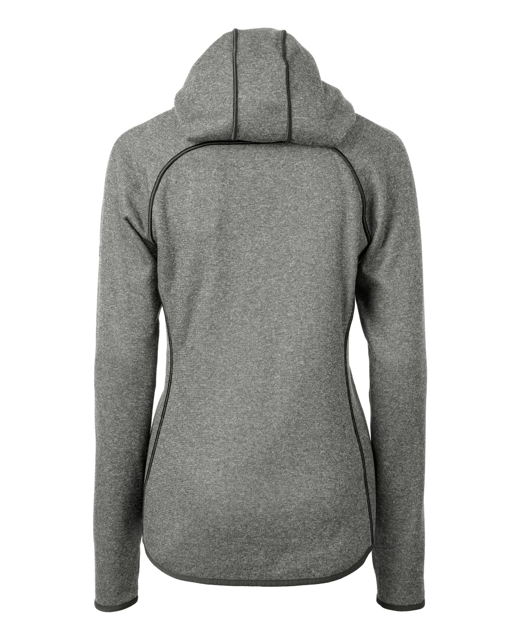 Cutter & Buck Women's Mainsail Sweater-Knit Full Zip Hooded Jacket
