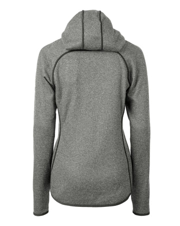 Cutter & Buck Women's Mainsail Sweater-Knit Full Zip Hooded Jacket