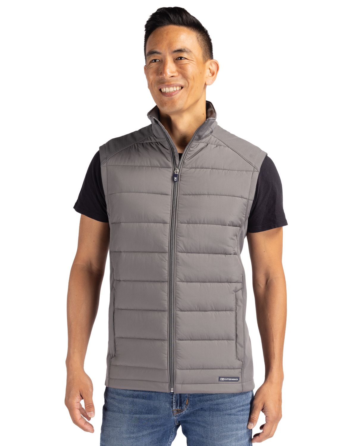 Cutter & Buck Men's Evoke Hybrid Full Zip Vest