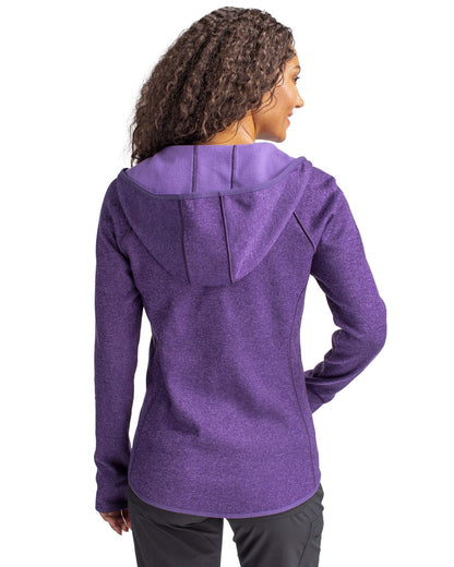 Cutter & Buck Women's Mainsail Sweater-Knit Full Zip Hooded Jacket