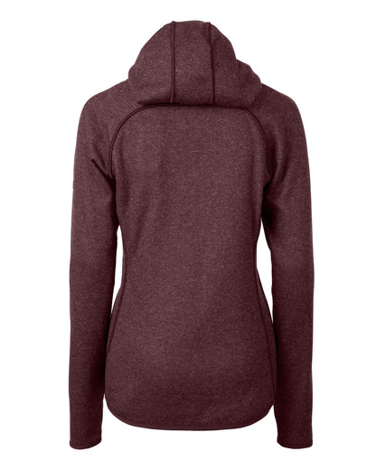 Cutter & Buck Women's Mainsail Sweater-Knit Full Zip Hooded Jacket