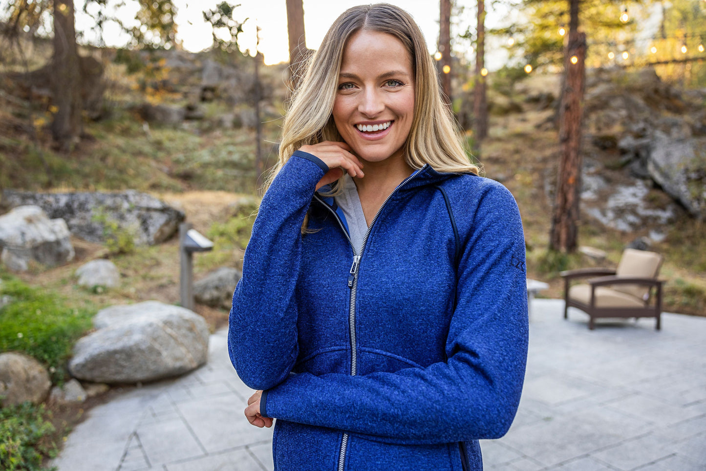 Cutter & Buck Women's Mainsail Sweater-Knit Full Zip Hooded Jacket