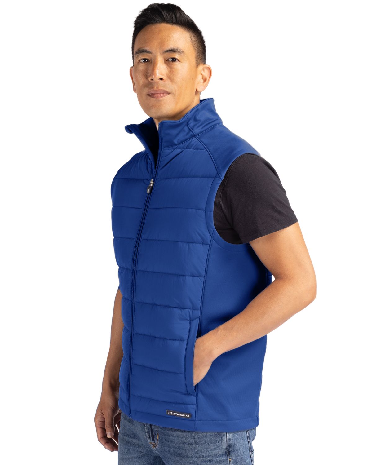 Cutter & Buck Men's Evoke Hybrid Full Zip Vest