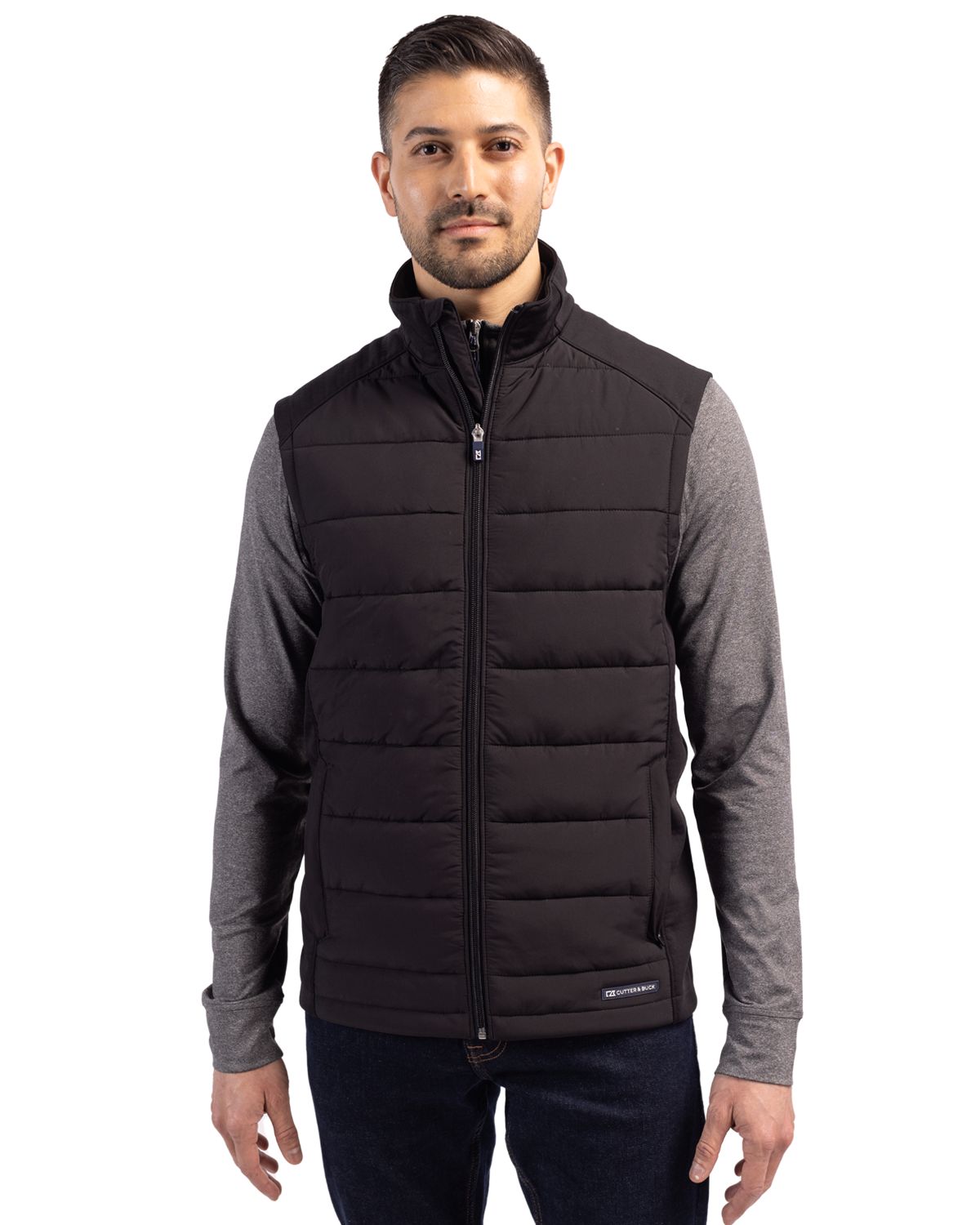 Cutter & Buck Men's Evoke Hybrid Full Zip Vest