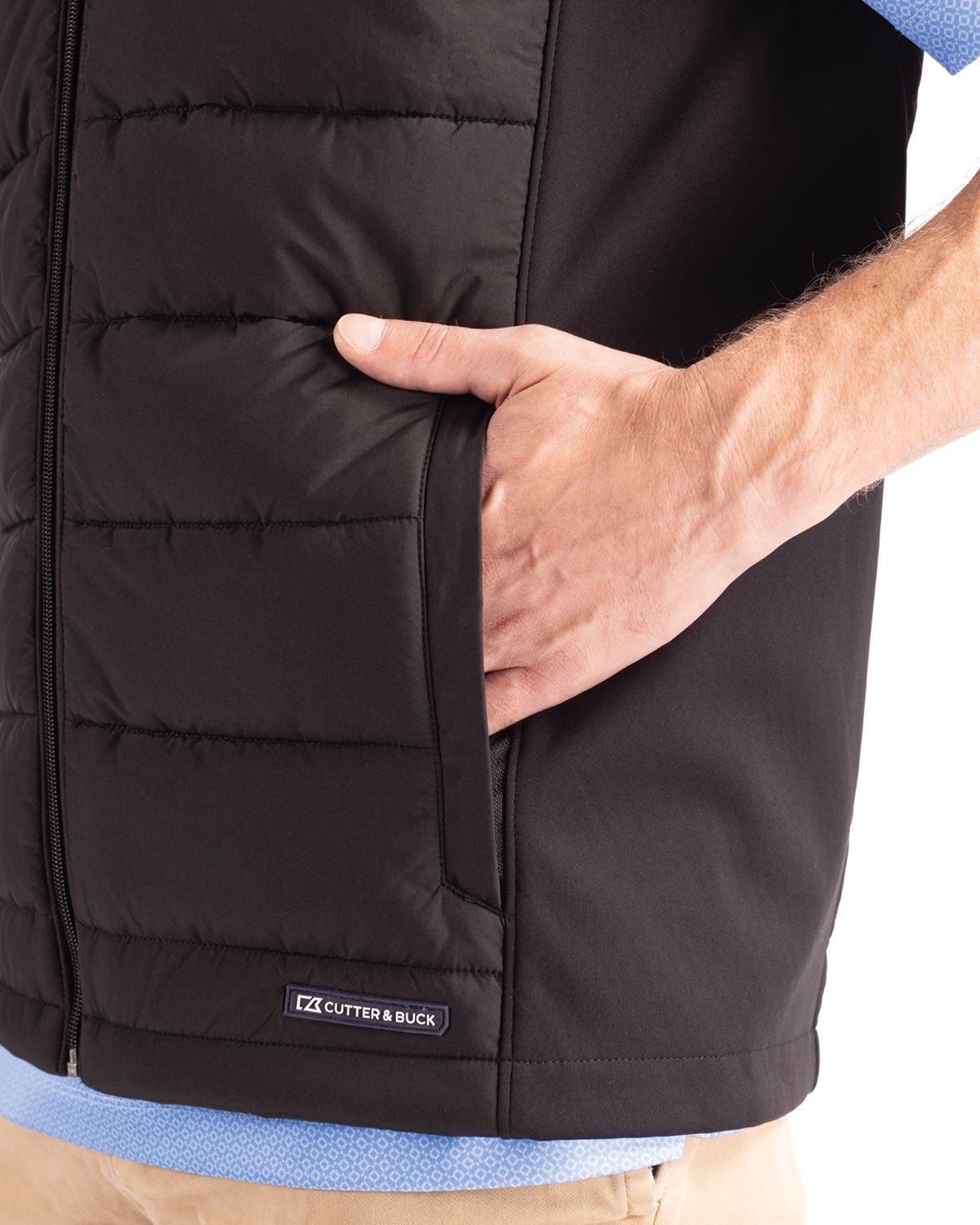 Cutter & Buck Men's Evoke Hybrid Full Zip Vest