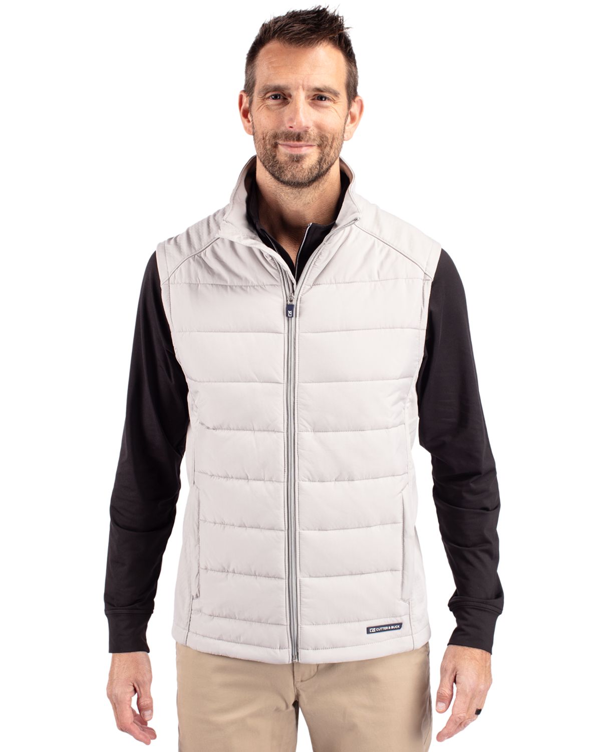 Cutter & Buck Men's Evoke Hybrid Full Zip Vest