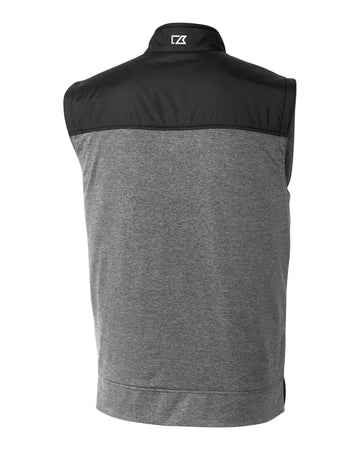 Cutter & Buck Men's Stealth Recycled Hybrid Quilted Windbreaker Vest